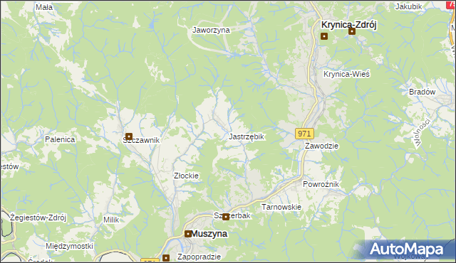 mapa Jastrzębik, Jastrzębik na mapie Targeo