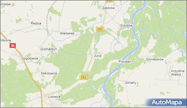 mapa Jurcz, Jurcz na mapie Targeo