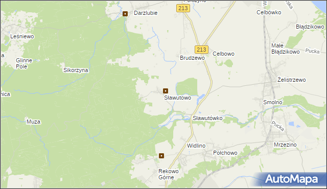 mapa Sławutowo, Sławutowo na mapie Targeo