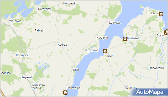 mapa Jarzębowo, Jarzębowo na mapie Targeo