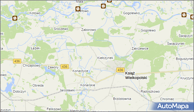 mapa Kiełczynek, Kiełczynek na mapie Targeo