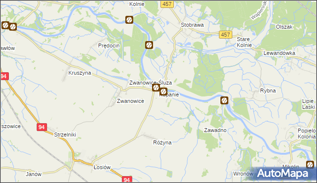 mapa Kopanie gmina Skarbimierz, Kopanie gmina Skarbimierz na mapie Targeo