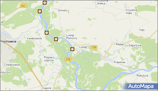 mapa Lubiąż, Lubiąż na mapie Targeo