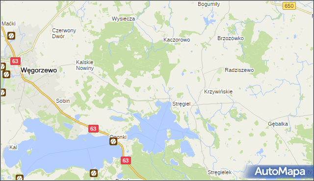 mapa Matyski, Matyski na mapie Targeo