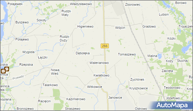mapa Paradowo, Paradowo na mapie Targeo