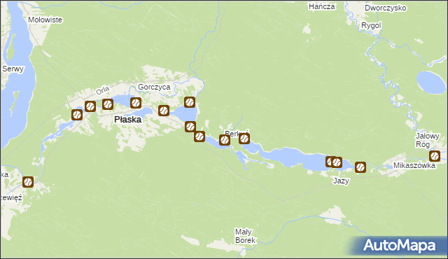 mapa Perkuć, Perkuć na mapie Targeo