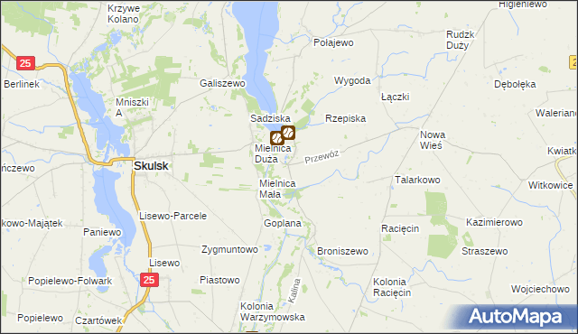 mapa Przewóz gmina Piotrków Kujawski, Przewóz gmina Piotrków Kujawski na mapie Targeo