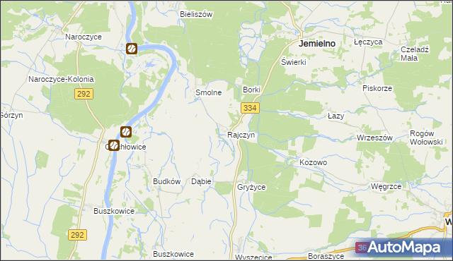 mapa Rajczyn, Rajczyn na mapie Targeo