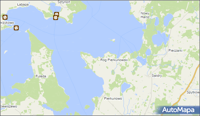 mapa Róg Pierkunowski, Róg Pierkunowski na mapie Targeo