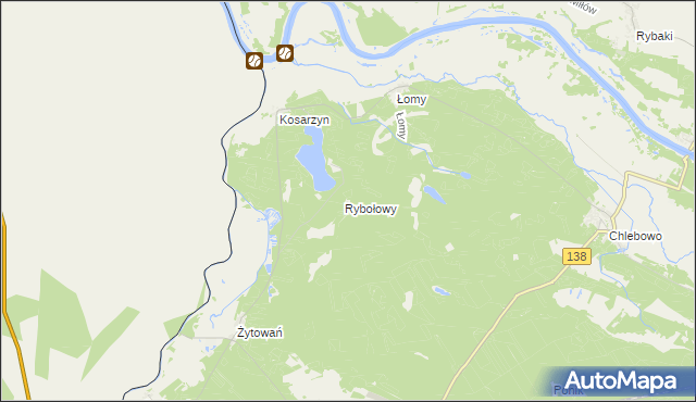 mapa Rybołowy, Rybołowy na mapie Targeo