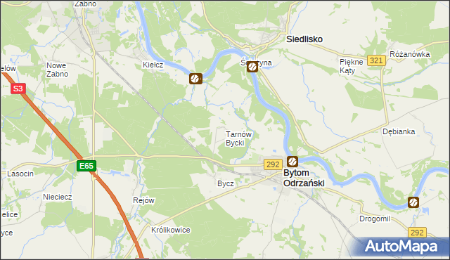 mapa Tarnów Bycki, Tarnów Bycki na mapie Targeo