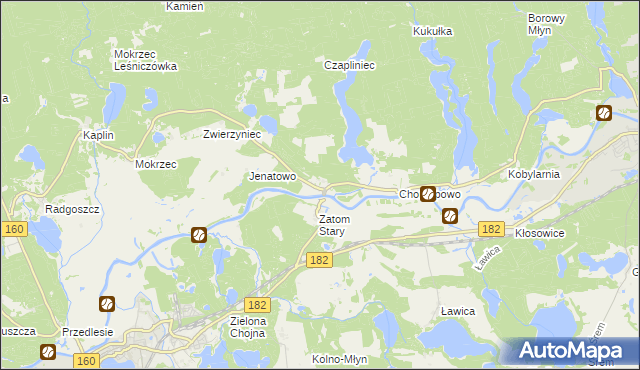 mapa Zatom Nowy, Zatom Nowy na mapie Targeo