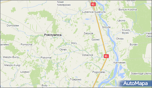 mapa Klaski, Klaski na mapie Targeo