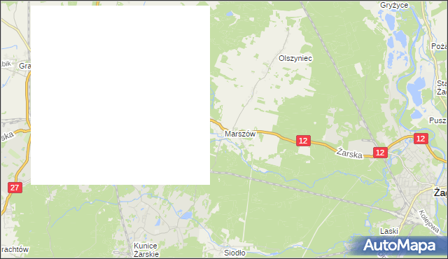 mapa Marszów, Marszów na mapie Targeo