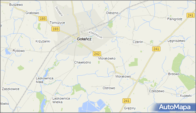 mapa Morakówko, Morakówko na mapie Targeo