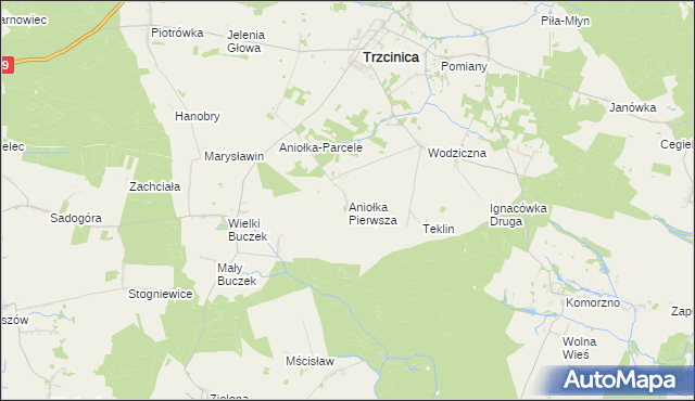 mapa Aniołka Pierwsza, Aniołka Pierwsza na mapie Targeo