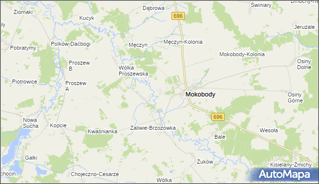 mapa Kapuściaki, Kapuściaki na mapie Targeo