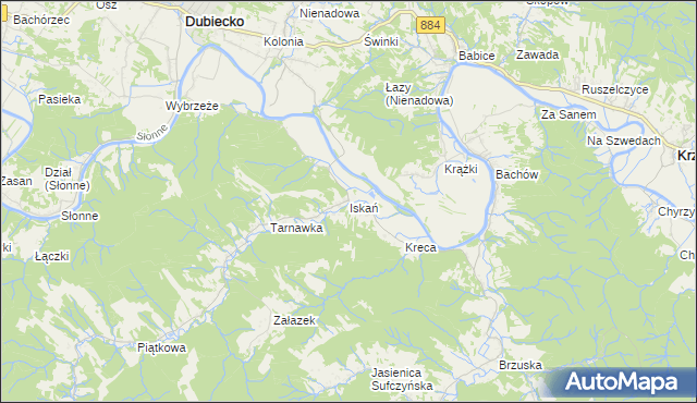 mapa Iskań, Iskań na mapie Targeo