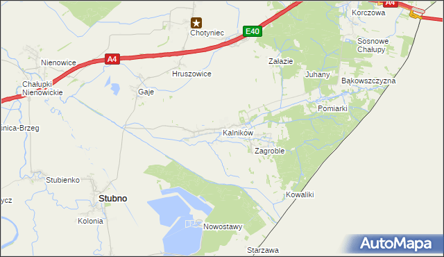 mapa Kalników, Kalników na mapie Targeo