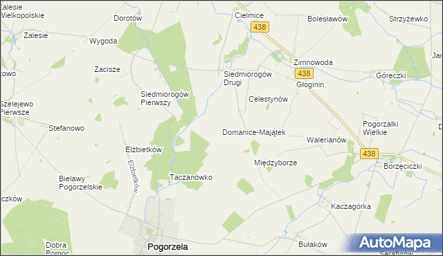 mapa Domanice-Majątek, Domanice-Majątek na mapie Targeo