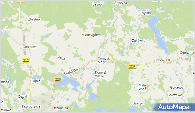 mapa Pomysk Mały, Pomysk Mały na mapie Targeo