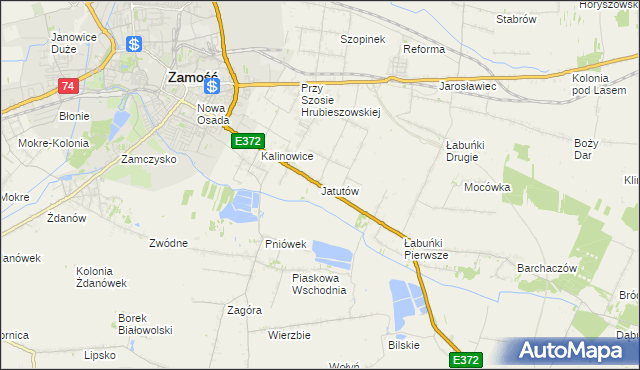 mapa Jatutów, Jatutów na mapie Targeo