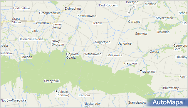 mapa Roztylice, Roztylice na mapie Targeo