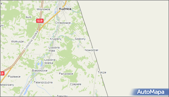 mapa Nowodziel, Nowodziel na mapie Targeo