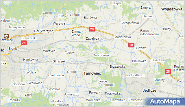 mapa Dobrucowa, Dobrucowa na mapie Targeo