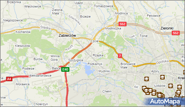 mapa Rząska, Rząska na mapie Targeo