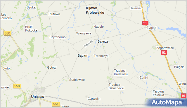 mapa Trzebczyk, Trzebczyk na mapie Targeo