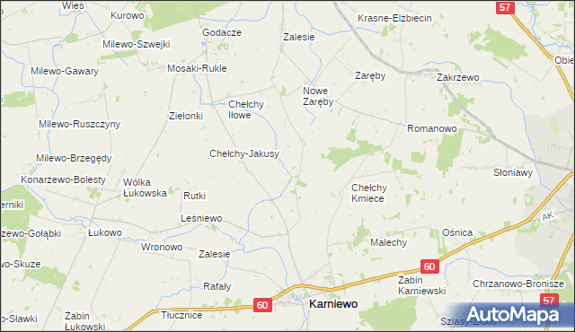 mapa Chełchy-Chabdzyno, Chełchy-Chabdzyno na mapie Targeo