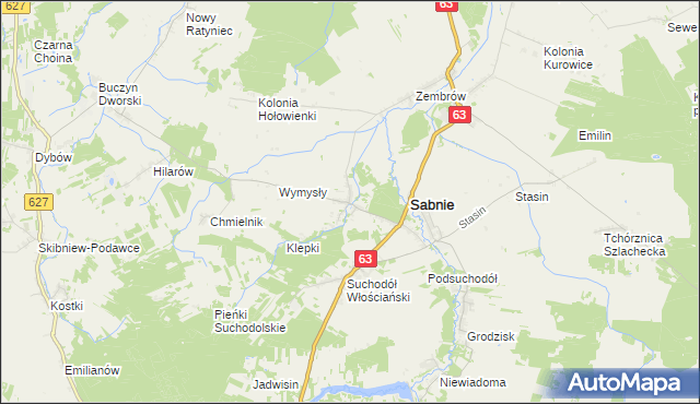 mapa Hołowienki, Hołowienki na mapie Targeo