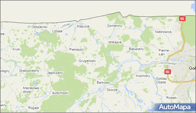 mapa Łobody, Łobody na mapie Targeo