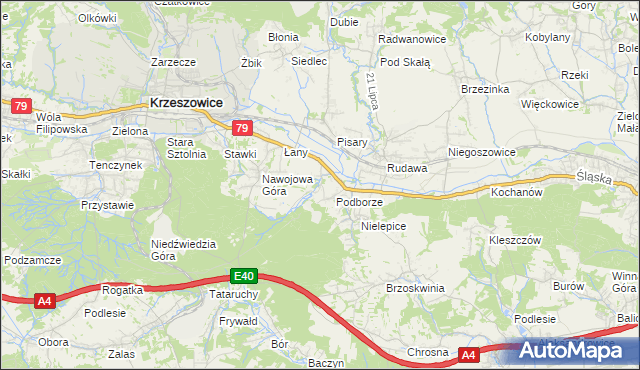 mapa Młynka, Młynka na mapie Targeo