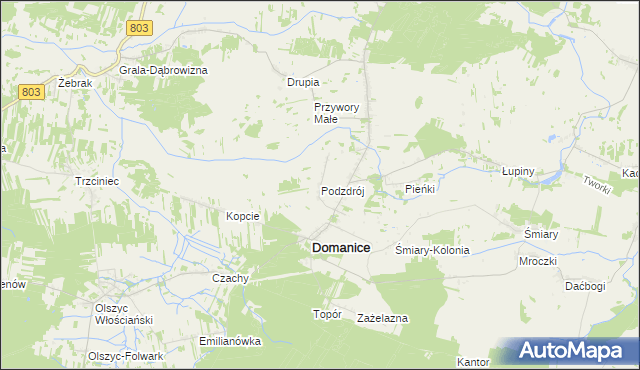 mapa Podzdrój, Podzdrój na mapie Targeo