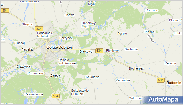 mapa Sadykierz gmina Golub-Dobrzyń, Sadykierz gmina Golub-Dobrzyń na mapie Targeo