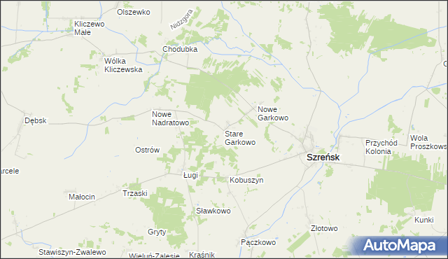 mapa Stare Garkowo, Stare Garkowo na mapie Targeo