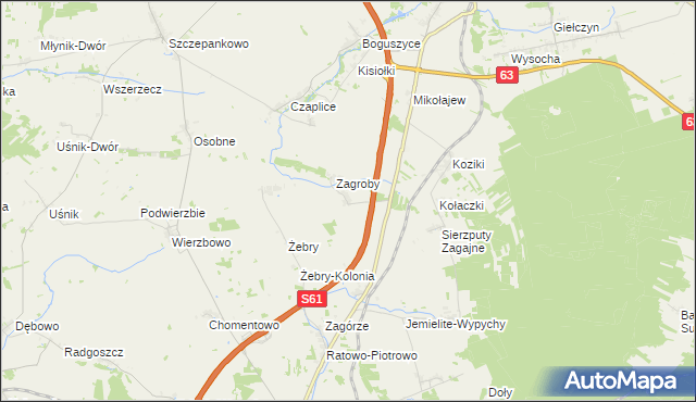 mapa Stare Konopki, Stare Konopki na mapie Targeo