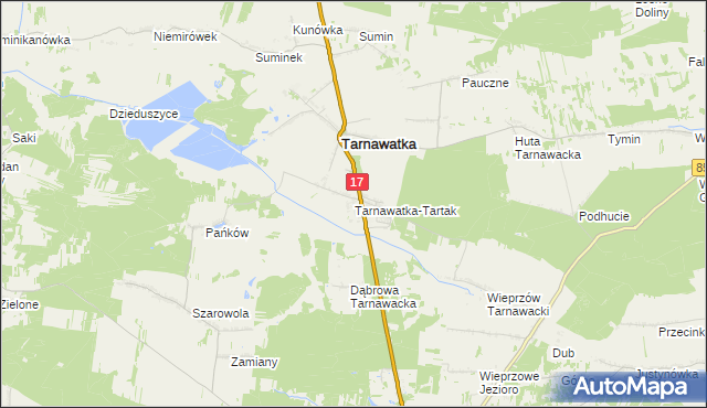 mapa Tarnawatka-Tartak, Tarnawatka-Tartak na mapie Targeo