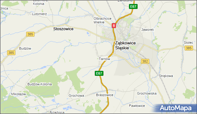 mapa Tarnów gmina Ząbkowice Śląskie, Tarnów gmina Ząbkowice Śląskie na mapie Targeo