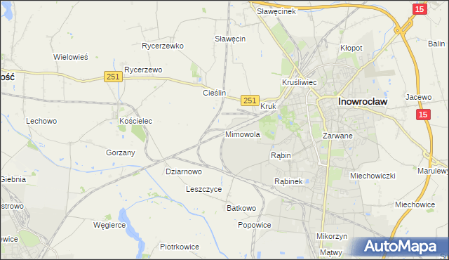 mapa Mimowola, Mimowola na mapie Targeo