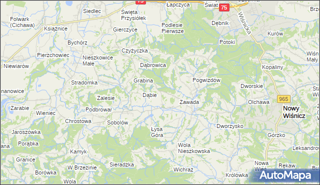 mapa Nieprześnia, Nieprześnia na mapie Targeo