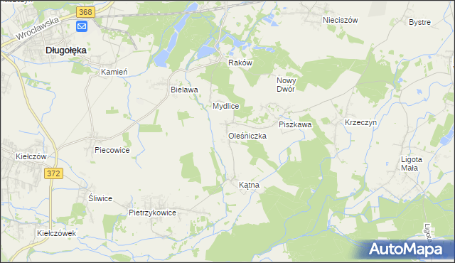 mapa Oleśniczka, Oleśniczka na mapie Targeo