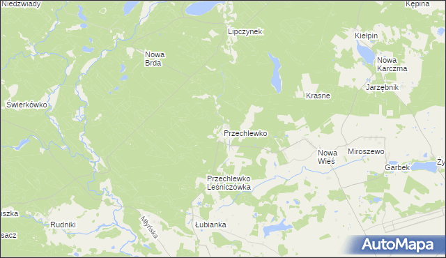 mapa Przechlewko, Przechlewko na mapie Targeo
