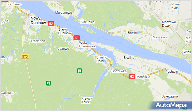 mapa Brwilno Dolne, Brwilno Dolne na mapie Targeo