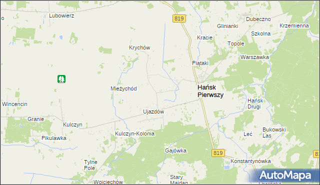 mapa Hańsk-Kolonia, Hańsk-Kolonia na mapie Targeo