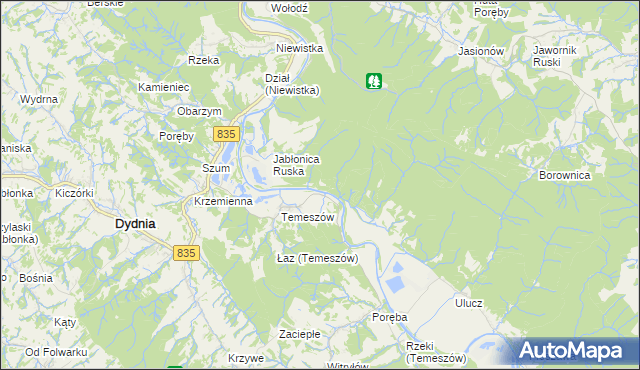 mapa Hroszówka, Hroszówka na mapie Targeo