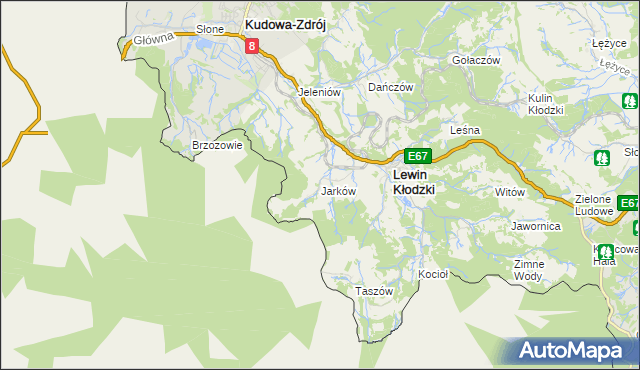 mapa Jarków, Jarków na mapie Targeo