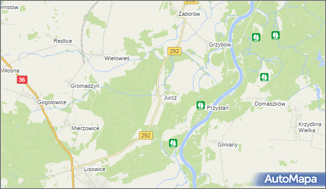 mapa Jurcz, Jurcz na mapie Targeo